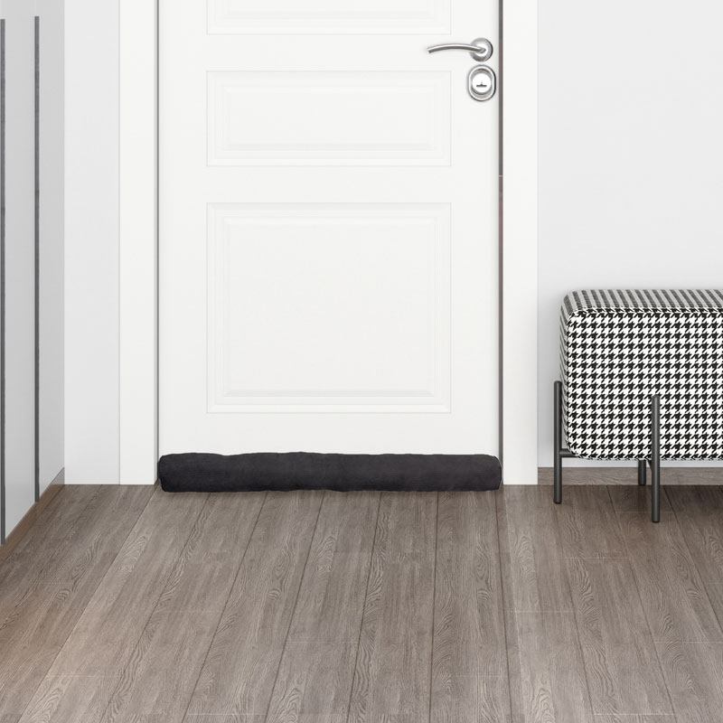 GROUPE CMP Burlete de Terciopelo para Puertas 10 cm x 95 cm Color Negro