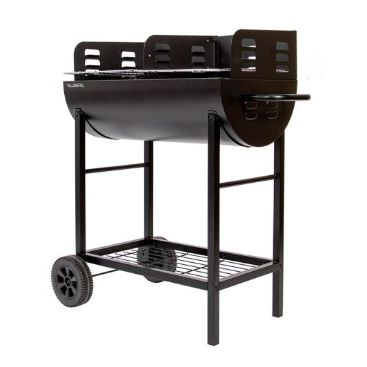 VALBERG CH-VAL-DBARREL6640 Barbacoa de Carbón Doble Parrilla 3 Niveles