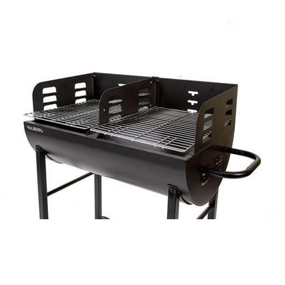 VALBERG CH-VAL-DBARREL6640 Barbacoa de Carbón Doble Parrilla 3 Niveles