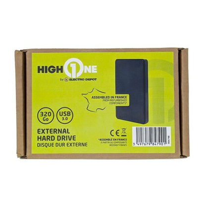 HIGH ONE Disco Duro Reacondicionado 320 GB USB 3.0 Negro
