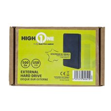 HIGH ONE Disco Duro Externo Reacondicionado 500GB USB‑C 3.0