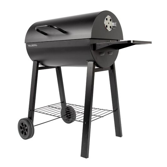 VALBERG Barbacoa de Carbón Diseño Barril con Rejilla CH-VAL-BARREL6030