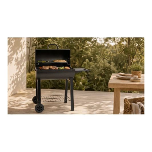 VALBERG Barbacoa de Carbón Diseño Barril con Rejilla CH-VAL-BARREL6030