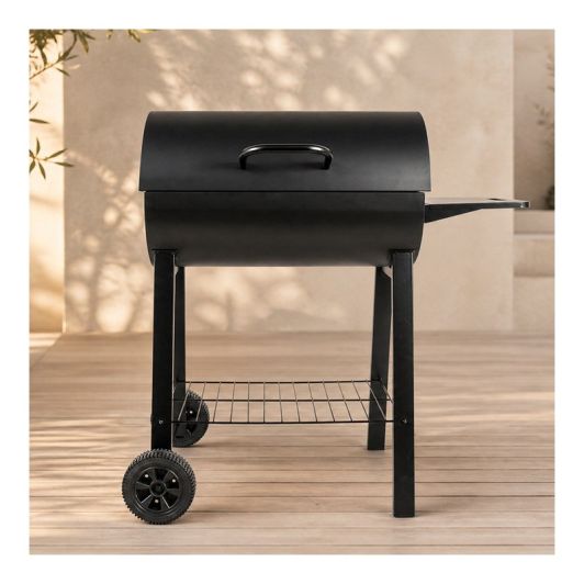 VALBERG Barbacoa de Carbón Diseño Barril con Rejilla CH-VAL-BARREL6030