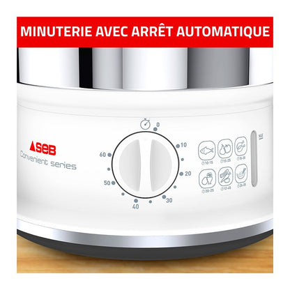 SEB VC145100 Vaporera Acero Inoxidable 6 L Capacidad