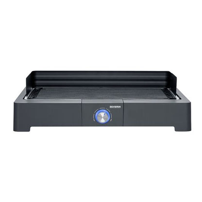 Barbacoa Eléctrica de Mesa SEVERIN 2000W Cortavientos y Rejilla Acero PG 8537 TABLE