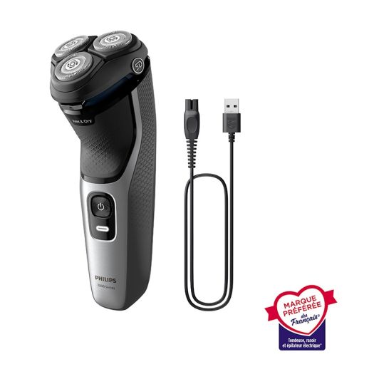 Philips S3143/00 Afeitadora Rotativa de Barba 5D Pivot & Flex Impermeable