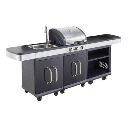 COOK N EAT Cocina Exterior de Gas 3 Quemadores 11500W