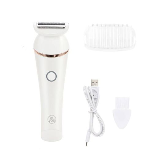 BE YOU Afeitadora Femenina Resistente al Agua Recargable Blanca