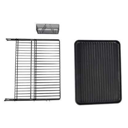 Cosylife Escurridor de Metal Negro Plegable