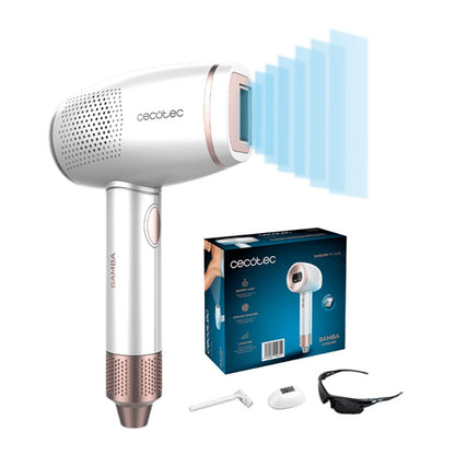 CECOTEC Bamba SkinCare IPL Quartz Depiladora 500000 Pulsos Blanca Rosa