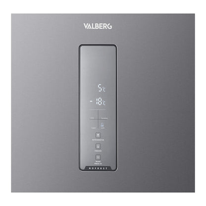 VALBERG Frigorífico Combi No Frost 323L Inox 185cm
