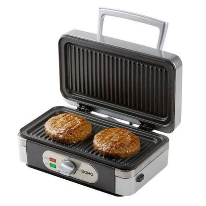 DOMO DO9264C Sandwichera 3 en 1 1000W Inox