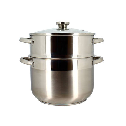 MENASTYL Couscoussier Inoxidable 10L Capacidad 24 cm Diámetro Para Inducción