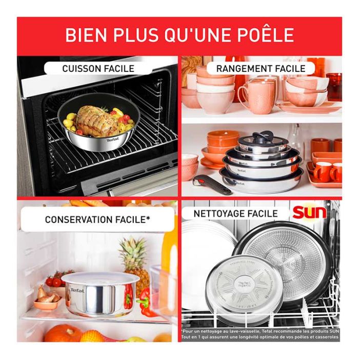 Batería ollas y cacerolas TEFAL Ingenio Emotion 5pcs