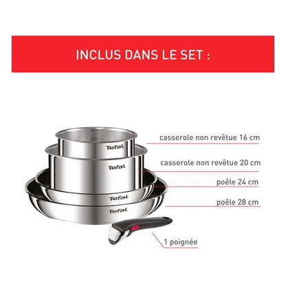 Batería ollas y cacerolas TEFAL Ingenio Emotion 5pcs