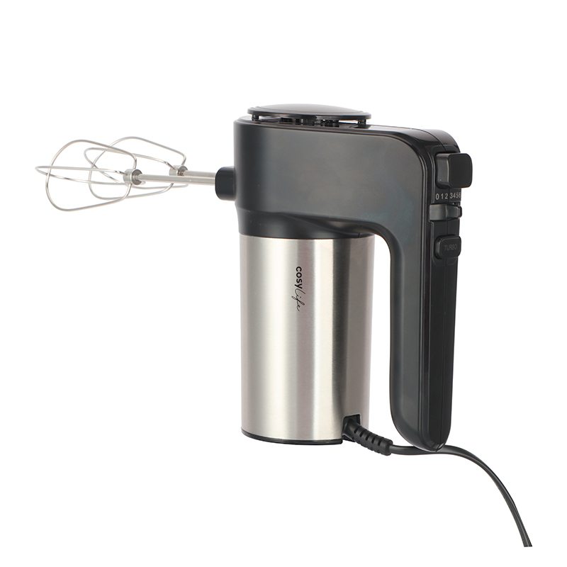 COSYLIFE Batidora 400W 6 Velocidades Negra Inox CL-HM300XRW