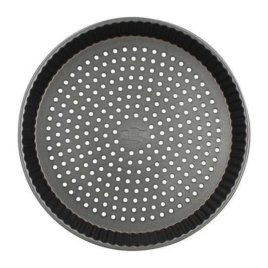 MENASTYL Molde de Tarta Perforado Acero Inoxidable 32 cm