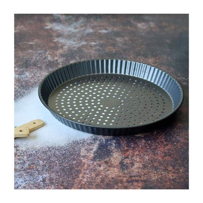 MENASTYL Molde de Tarta Perforado Acero Inoxidable 32 cm