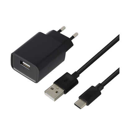 High One Adaptador 2,4 AA Negro Cargador USB‑C 1 M