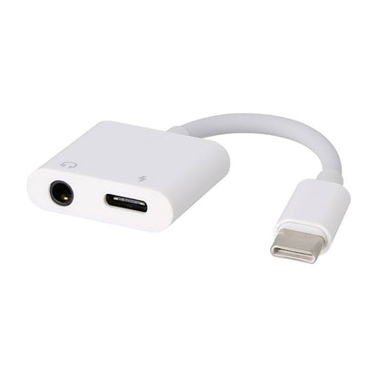 EDENWOOD USB C and JACK Adaptador Blanco