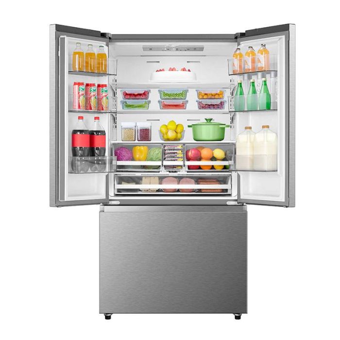 Hisense Frigorífico 3 Puertas Multi No Frost Inox