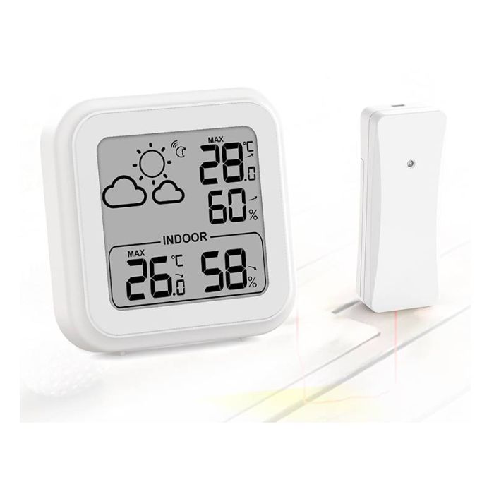 EDENWOOD E015 Termómetro Interior/Exterior con Sensor Inalámbrico