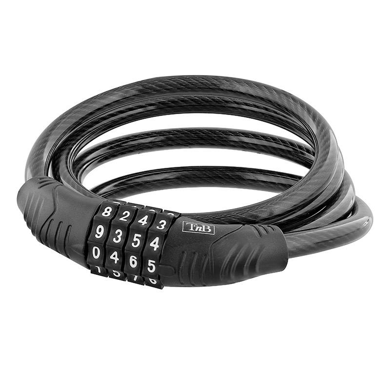 T’NB Antirrobo TNB Espiral Candado Negro 120 cm