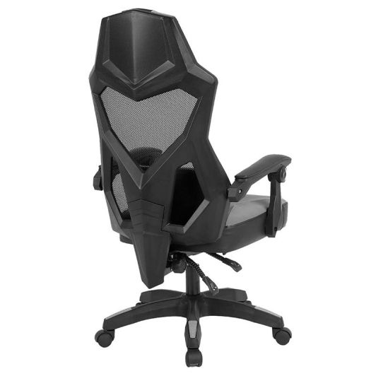 AMSTRAD Silla Gaming Reclinable Gris con Soporte Lumbar