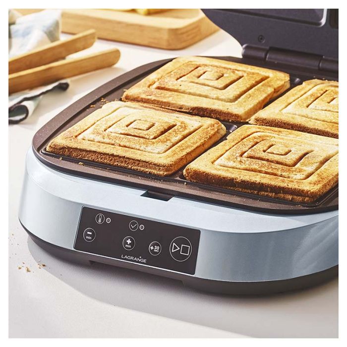 Sandwichera LAGRANGE CROQ'Y PARA 4 SANDWICHES