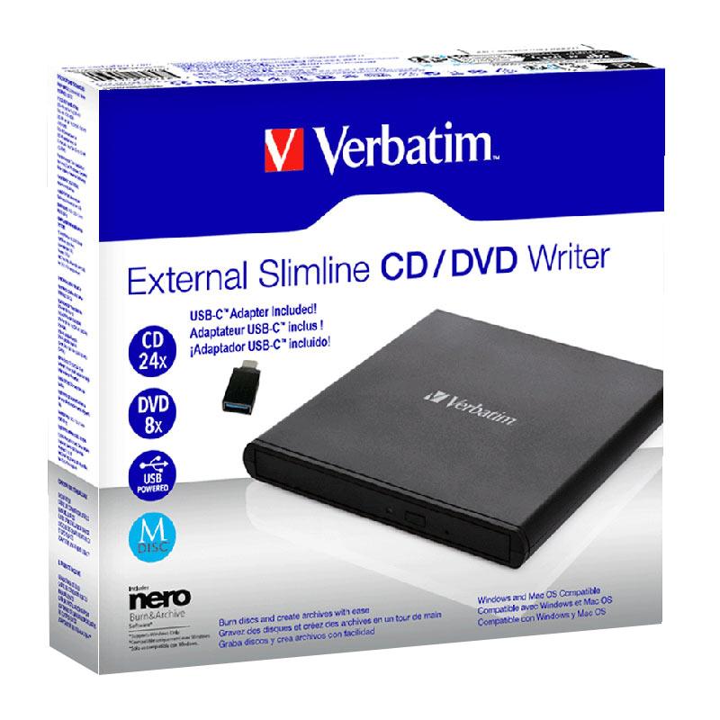 Grabadora VERBATIM Externa CD/DVD USB 2.0