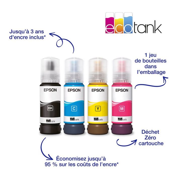 Epson ET-2861 Impresora Multifunción EcoTank Depósitos Recargables Negro