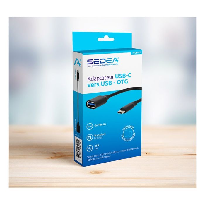SEDEA Adaptador OTG USB‑C a USB Hembra 3.0 5 Gbit/s