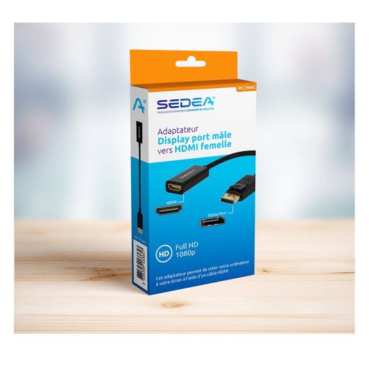 SEDEA Adaptador DisplayPort a HDMI