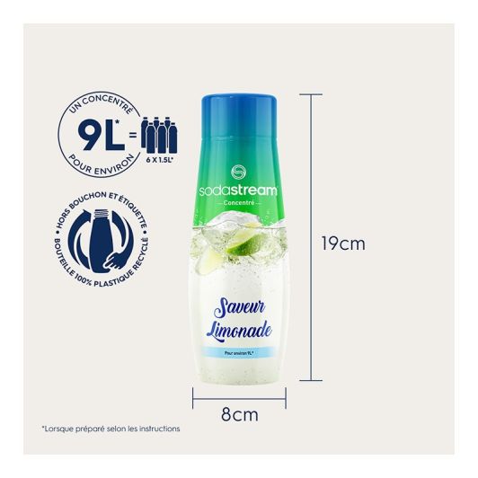 Concentrado SODASTREAM Limón 440ml Exclusivo para Uso con Máquina