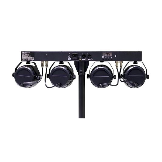Edenwood Luces LED 9 RGB Multihaces Rotatorios Negro