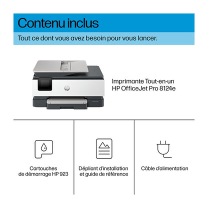 HP OJ PRO 8124e Impresora Multifunción 20 ppm Negro 10 ppm Color