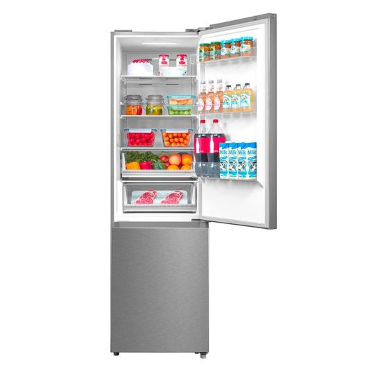 VALBERG 373L Frigorífico Combi No Frost Alto Inox Clase C