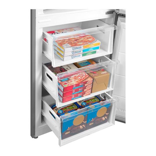 VALBERG 373L Frigorífico Combi No Frost Alto Inox Clase C