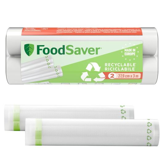 Food Saver Bolsa Para Envasado Al Vacío 2 Rollos 28 cm x 3 m