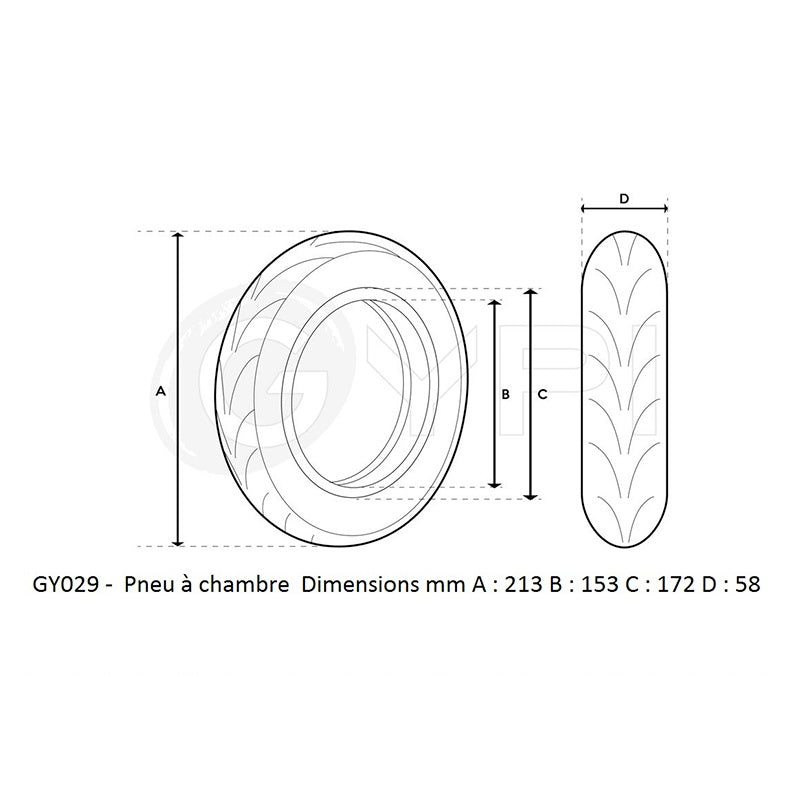 Neumático reforzado GYPI 8.5"*2.0