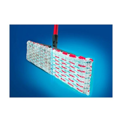 VILEDA Ultramax Escoba Telescópica con Mango Ajustable Rojo