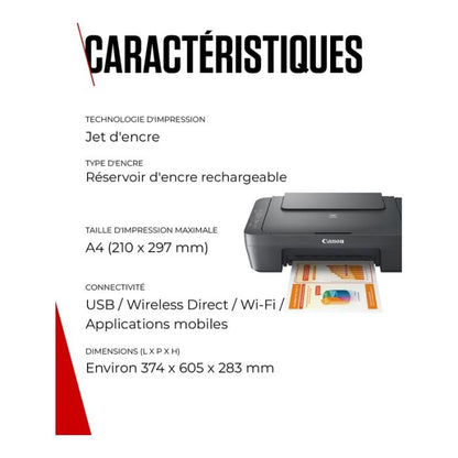 Canon MG2556S Impresora Multifunción 3 En 1 Negra