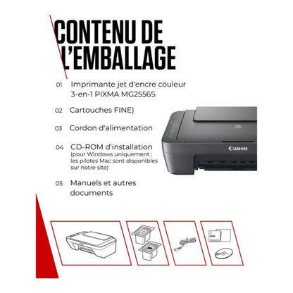 Canon MG2556S Impresora Multifunción 3 En 1 Negra