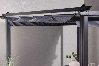 Pergola Sora - mit grauem Polyesterdach