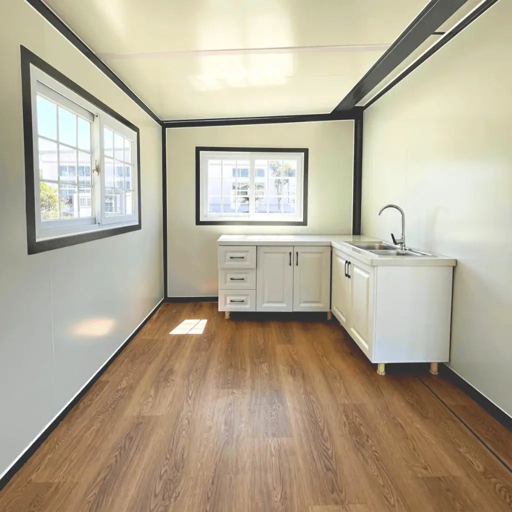 BOVONO Modulares Minihaus Mobile 6–8 m × 3–4 m für Wohnzwecke