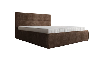 Designer Polsterbett Merry in Cord mit Stauraum