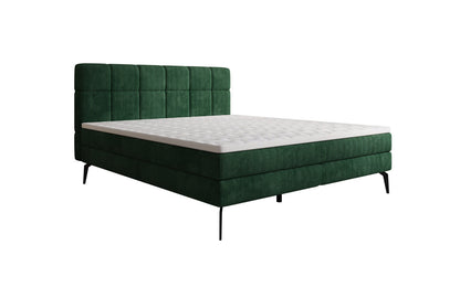 Luxusbetten24 Vera Boxspringbett Cord Design mit hohen Füßen