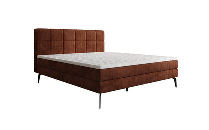 Luxusbetten24 Vera Boxspringbett Cord Design mit hohen Füßen