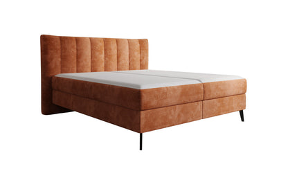 Luxusbetten24 Ines Boxspringbett Cord mit Stauraum 140‑200 cm Größe